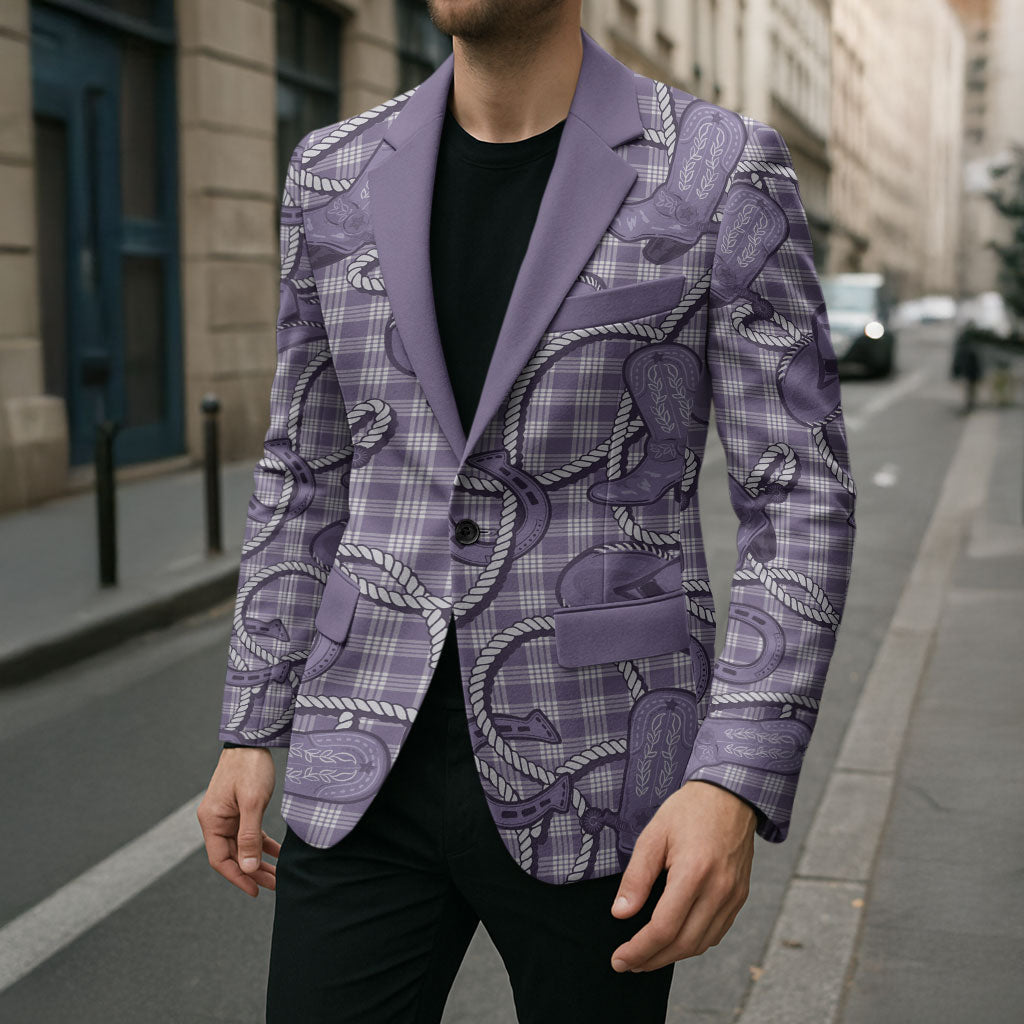 Purple Hawaii Palaka Cowboy Blazer Hawaiian Paniolo Festival Spirit LT19 - Polynesian Pride