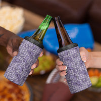 Purple Hawaii Palaka Cowboy 4 in 1 Can Cooler Tumbler Hawaiian Paniolo Festival Spirit LT19 - Polynesian Pride