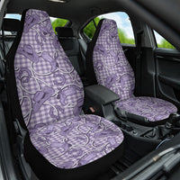 Purple Hawaii Palaka Cowboy Car Seat Cover Hawaiian Paniolo Festival Spirit LT19 One Size Purple - Polynesian Pride