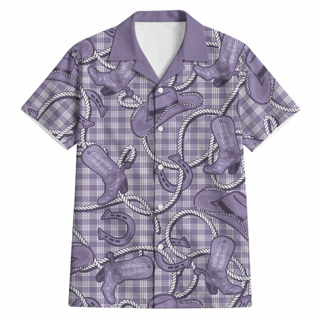 Purple Hawaii Palaka Cowboy Hawaiian Shirt Hawaiian Paniolo Festival Spirit LT19 Purple - Polynesian Pride