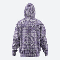 Purple Hawaii Palaka Cowboy Hoodie Hawaiian Paniolo Festival Spirit LT19 - Polynesian Pride