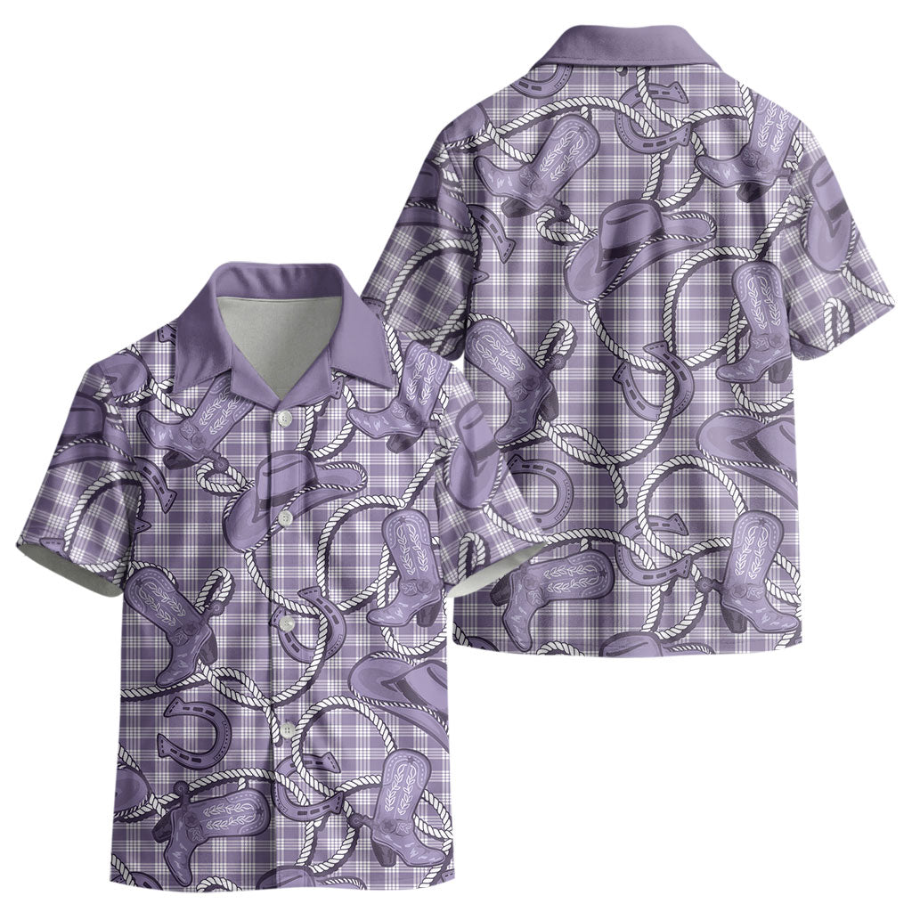 Purple Hawaii Palaka Cowboy Kid Hawaiian Shirt Hawaiian Paniolo Festival Spirit LT19 - Polynesian Pride