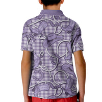 Purple Hawaii Palaka Cowboy Kid Polo Shirt Hawaiian Paniolo Festival Spirit LT19 - Polynesian Pride