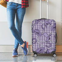 Purple Hawaii Palaka Cowboy Luggage Cover Hawaiian Paniolo Festival Spirit LT19 - Polynesian Pride
