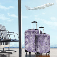 Purple Hawaii Palaka Cowboy Luggage Cover Hawaiian Paniolo Festival Spirit LT19 - Polynesian Pride