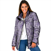 Purple Hawaii Palaka Cowboy Padded Jacket Hawaiian Paniolo Festival Spirit LT19 Women Purple - Polynesian Pride