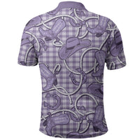 Purple Hawaii Palaka Cowboy Polo Shirt Hawaiian Paniolo Festival Spirit LT19 - Polynesian Pride