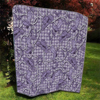 Purple Hawaii Palaka Cowboy Quilt Hawaiian Paniolo Festival Spirit LT19 - Polynesian Pride