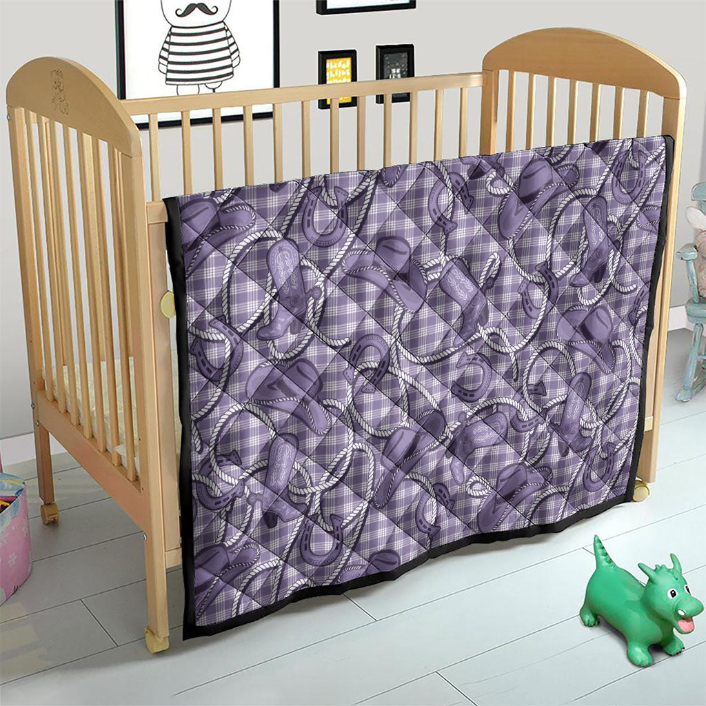 Purple Hawaii Palaka Cowboy Quilt Hawaiian Paniolo Festival Spirit LT19 - Polynesian Pride