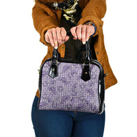 Purple Hawaii Palaka Cowboy Shoulder Handbag Hawaiian Paniolo Festival Spirit LT19 One Size Purple - Polynesian Pride