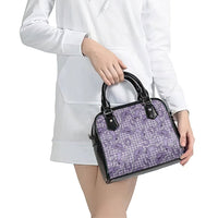 Purple Hawaii Palaka Cowboy Shoulder Handbag Hawaiian Paniolo Festival Spirit LT19 - Polynesian Pride