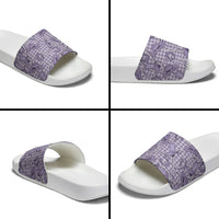 Purple Hawaii Palaka Cowboy Slide Sandals Hawaiian Paniolo Festival Spirit LT19 - Polynesian Pride