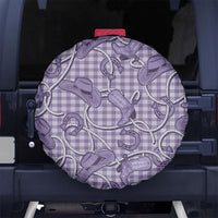 Purple Hawaii Palaka Cowboy Spare Tire Cover Hawaiian Paniolo Festival Spirit LT19 No hole Purple - Polynesian Pride