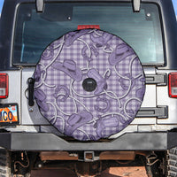 Purple Hawaii Palaka Cowboy Spare Tire Cover Hawaiian Paniolo Festival Spirit LT19 Purple - Polynesian Pride