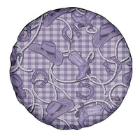 Purple Hawaii Palaka Cowboy Spare Tire Cover Hawaiian Paniolo Festival Spirit LT19 - Polynesian Pride