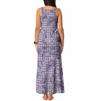 Purple Hawaii Palaka Cowboy Tank Maxi Dress Hawaiian Paniolo Festival Spirit LT19 - Polynesian Pride