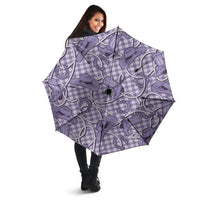 Purple Hawaii Palaka Cowboy Umbrella Hawaiian Paniolo Festival Spirit LT19 - Polynesian Pride