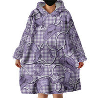 Purple Hawaii Palaka Cowboy Wearable Blanket Hoodie Hawaiian Paniolo Festival Spirit LT19 - Polynesian Pride