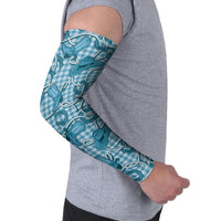 Blue Hawaii Palaka Cowboy Arm Sleeves Hawaiian Paniolo Festival Spirit LT19 - Polynesian Pride