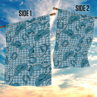Blue Hawaii Palaka Cowboy Garden Flag Hawaiian Paniolo Festival Spirit LT19 - Polynesian Pride