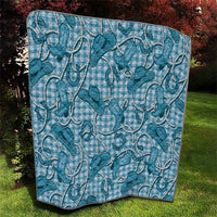 Blue Hawaii Palaka Cowboy Quilt Hawaiian Paniolo Festival Spirit LT19 - Polynesian Pride