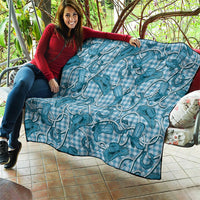 Blue Hawaii Palaka Cowboy Quilt Hawaiian Paniolo Festival Spirit LT19 - Polynesian Pride