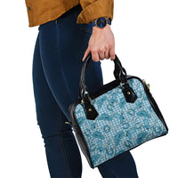 Blue Hawaii Palaka Cowboy Shoulder Handbag Hawaiian Paniolo Festival Spirit LT19 - Polynesian Pride