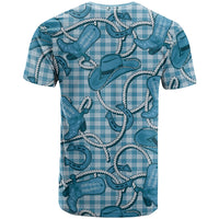 Blue Hawaii Palaka Cowboy T Shirt Hawaiian Paniolo Festival Spirit LT19 - Polynesian Pride