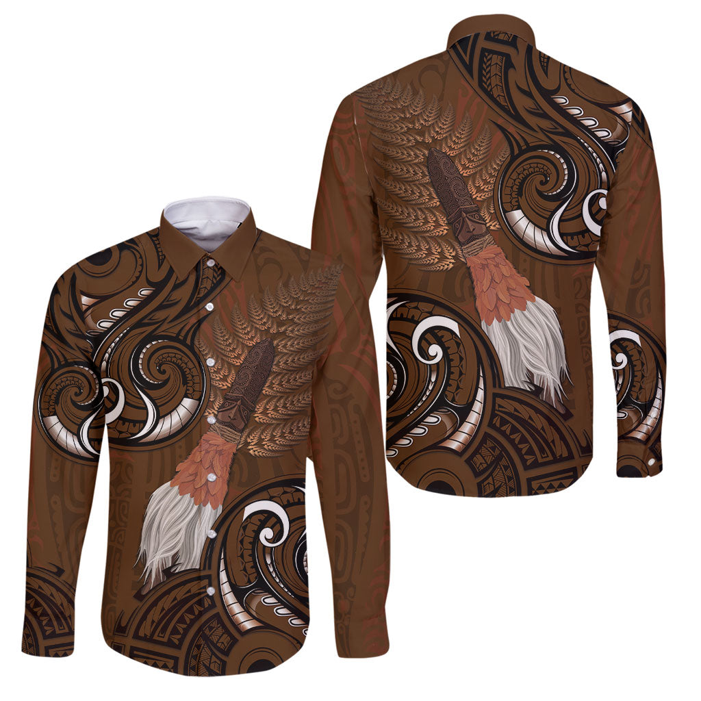 New Zealand Taiaha Family Matching Summer Maxi Dress and Hawaiian Shirt Maori Weapon Silver Fern Maori Pattern