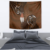 New Zealand Taiaha Tapestry Maori Weapon Silver Fern Maori Pattern