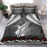 New Zealand Weka Personalised Bedding Set Aotearoa Hen Silver Fern Maori Pattern LT22 - Polynesian Pride