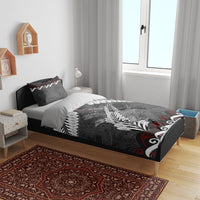 New Zealand Weka Personalised Bedding Set Aotearoa Hen Silver Fern Maori Pattern LT22 - Polynesian Pride