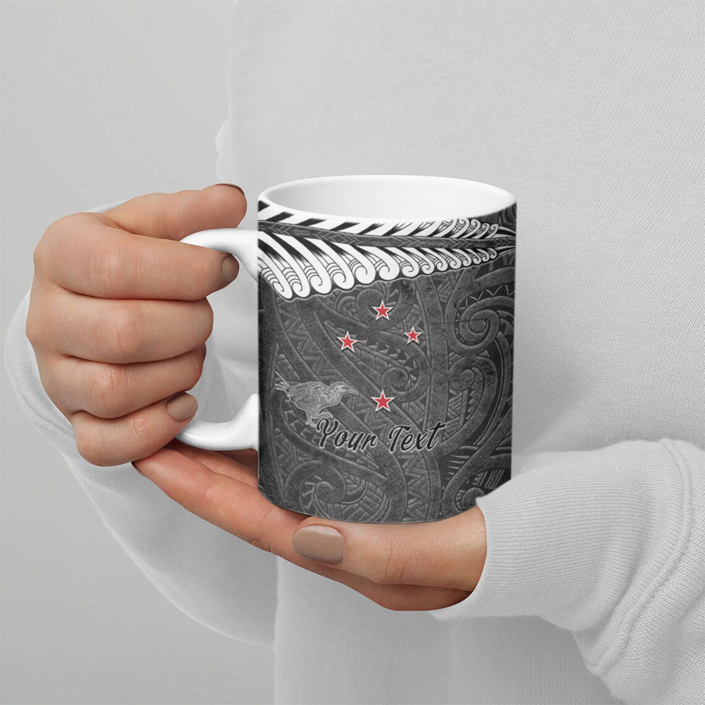 New Zealand Weka Personalised Ceramic Mug Aotearoa Hen Silver Fern Maori Pattern LT22 - Polynesian Pride