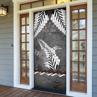 New Zealand Weka Personalised Door Cover Aotearoa Hen Silver Fern Maori Pattern LT22 - Polynesian Pride