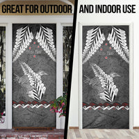 New Zealand Weka Personalised Door Cover Aotearoa Hen Silver Fern Maori Pattern LT22 - Polynesian Pride