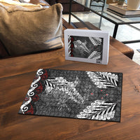 New Zealand Weka Personalised Puzzle Aotearoa Hen Silver Fern Maori Pattern