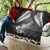 New Zealand Weka Personalised Quilt Aotearoa Hen Silver Fern Maori Pattern