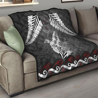New Zealand Weka Personalised Quilt Aotearoa Hen Silver Fern Maori Pattern