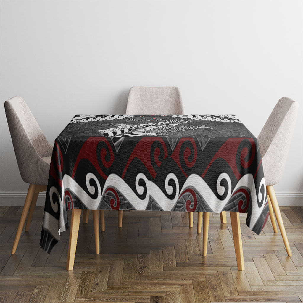 New Zealand Weka Personalised Tablecloth Aotearoa Hen Silver Fern Maori Pattern LT22 - Polynesian Pride