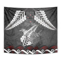 New Zealand Weka Personalised Tapestry Aotearoa Hen Silver Fern Maori Pattern