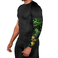 New Zealand Parakeet Bird Arm Sleeves Maori Kakariki Kowhai Maori Pattern