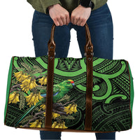 New Zealand Parakeet Bird Travel Bag Maori Kakariki Kowhai Maori Pattern
