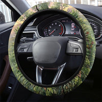 Bellbird New Zealand Steering Wheel Cover Korimako Harakeke Flower Native Forest