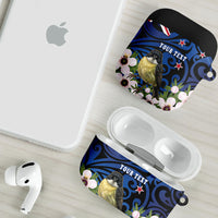 Tomtit New Zealand Personalised AirPods Case Miromiro Manuka Flower Maori Pattern LT22 - Polynesian Pride