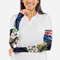 Tomtit New Zealand Personalised Arm Sleeves Miromiro Manuka Flower Maori Pattern LT22 - Polynesian Pride