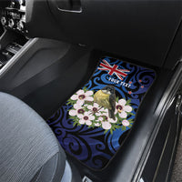 Tomtit New Zealand Personalised Car Mats Miromiro Manuka Flower Maori Pattern LT22 - Polynesian Pride