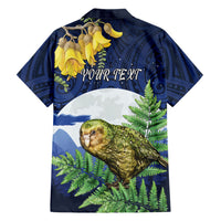 Kakapo New Zealand Personalised Family Matching Mermaid Dress and Hawaiian Shirt Kowhai Flower Silver Fern Maori Pattern LT22 - Polynesian Pride