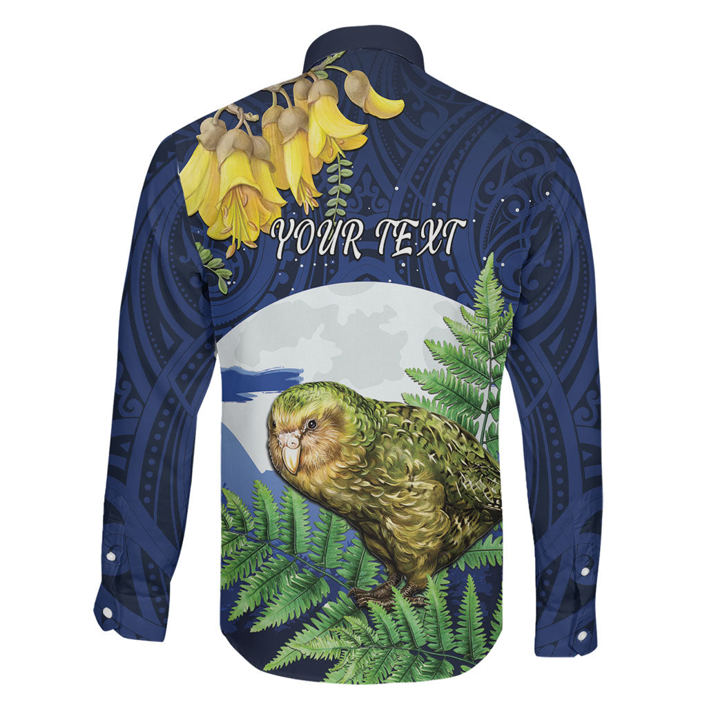 Kakapo New Zealand Personalised Family Matching Mermaid Dress and Hawaiian Shirt Kowhai Flower Silver Fern Maori Pattern LT22 - Polynesian Pride