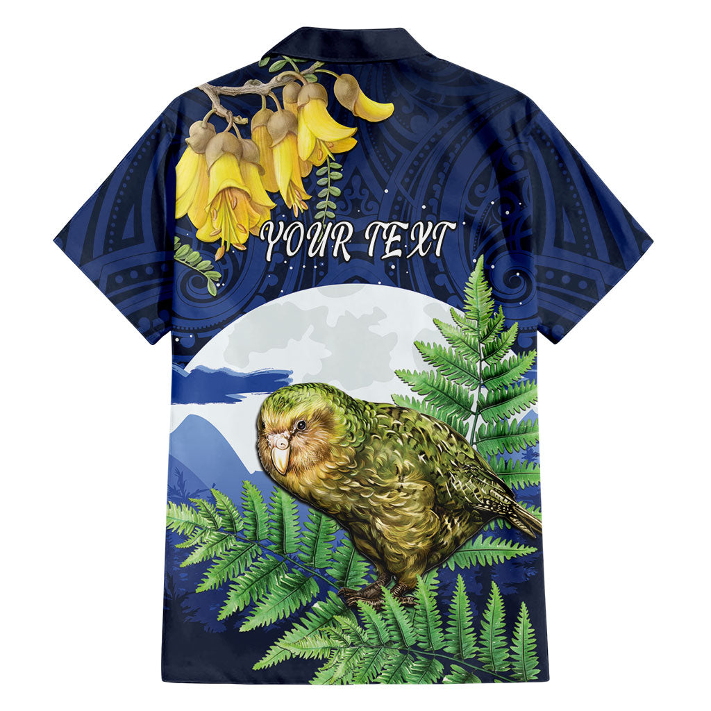 Kakapo New Zealand Personalised Family Matching Tank Maxi Dress and Hawaiian Shirt Kowhai Flower Silver Fern Maori Pattern LT22 - Polynesian Pride