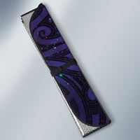 New Zealand Tui Bird Matariki Auto Sun Shade Kowhai Flower Silver Fern Galaxy Maori Pattern